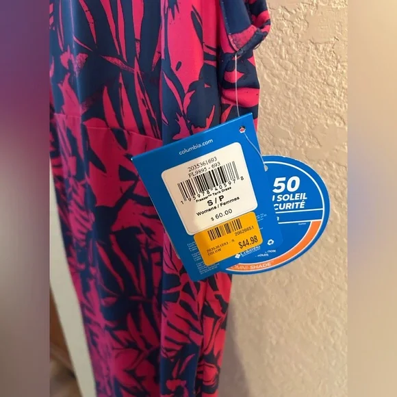 Columbia Pink and Blue Patterned Dress - Picture 4 of 4